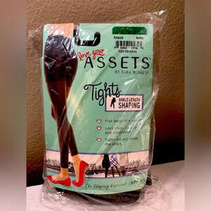 Assets A Spanx Brand, 2 pair of Shaping Tights, Black, Size 3. NEW